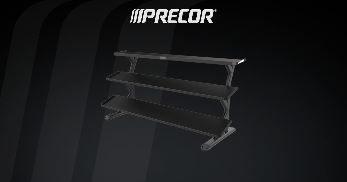 3 Tier, 15 Pair Flat Dumbbell Rack - Vitality™ Benches & Racks
